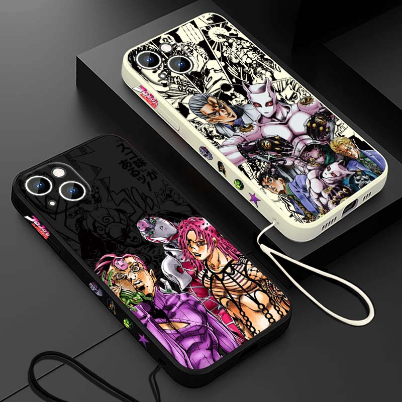 Apple Iphone 15 - Funda de teléfono líquida con cuerda