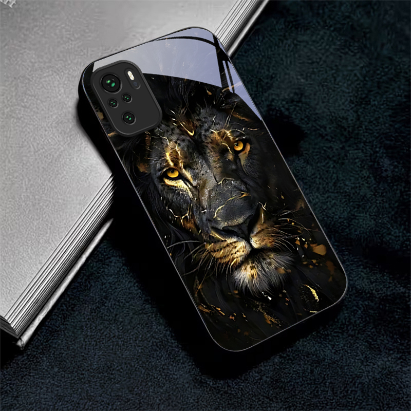 Xiaomi Redmi Note 13 - Funda de teléfono de cristal dorado