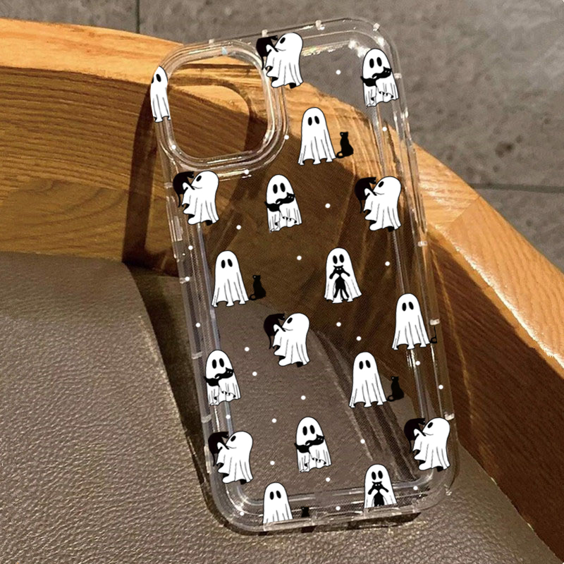 Apple Iphone 15 - Funda transparente con estampado de fantasma